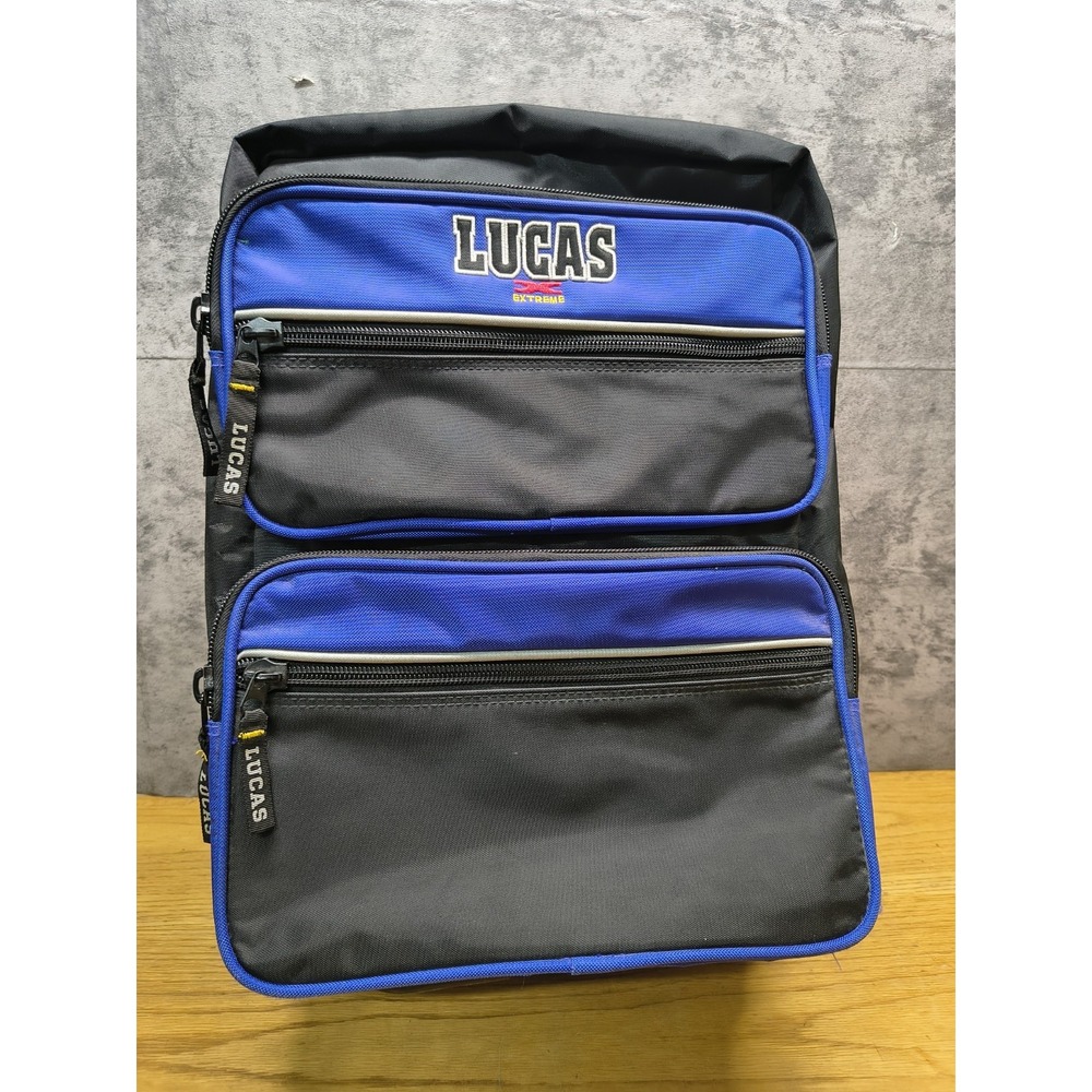 Property Of Lucas Equipment Rolling Luggage Travel Bag Purple/Blue